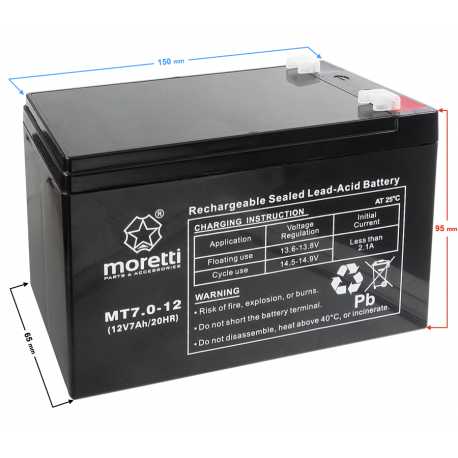 Akumulator Moretti Ups Mt7.0-12