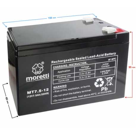 Akumulator Moretti Ups Mt7.5-12