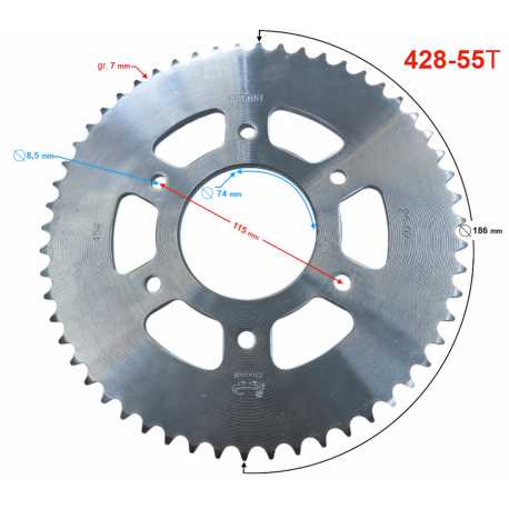 (Serwis) Zębatka Tylna Traverse 125
