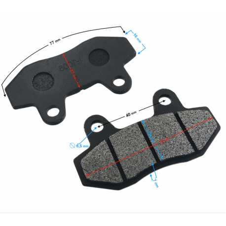 (Serwis) Klocki Hamulcowe Tylne (Komplet) Do Skutera B-Max