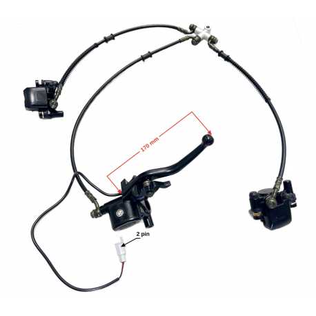 Kompletny Zestaw Hamulcowy Przód Atv Raptor 125