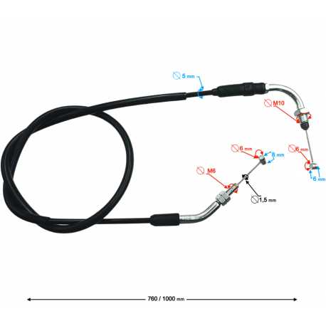 (Serwis) Linka Gazu Blade-R 125 E5 / E5+