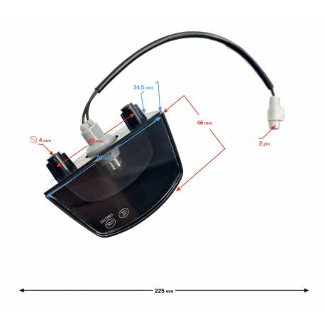 Lampa Tablicy Rejestracyjnej Yadea Gt20