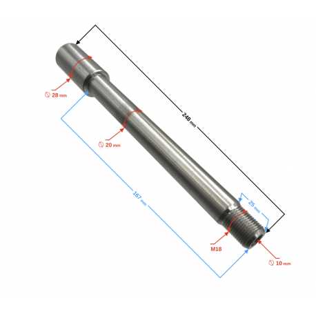Oś Koła Przód Voge 625Dsx (380870739-0003)