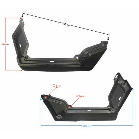 Obudowa Lewa Czarna Voge 900Dsx (346870004-0004)