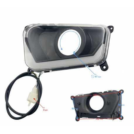 Reflektor Lewy Atv Raze 200