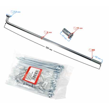 Szprycha Do Motocykla Junak 131Mm Kpl/36 Szt