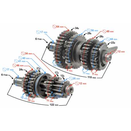 Skrzynia Biegów Do Silnika Poziomego 110Cc 125Cc