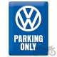 TABLICA PLAKAT 30X40 VW PARKING 23135