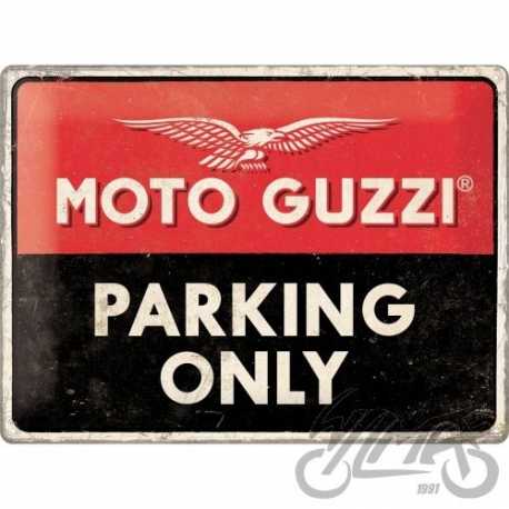 TABLICA PLAKAT 30x40 MOTO GUZZI PARKING ONLY 23261