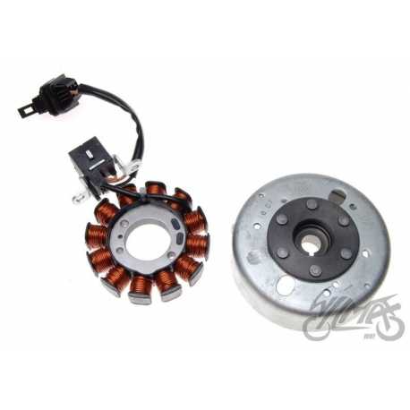 STATOR ISKRO + KOŁO MAGNESOWE DO PIAGGIO ZIP 50 4T