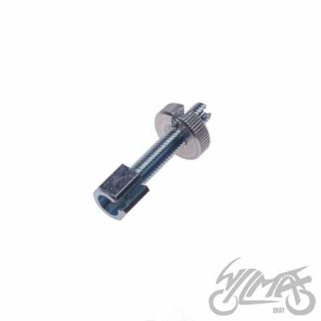 ŚRUBA REGULACJI LINKI MZ DŁUGA 30mm Z NAKRĘTKĄ