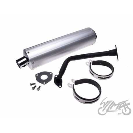 TŁUMIK + KOLANKO 125 GY6 4T